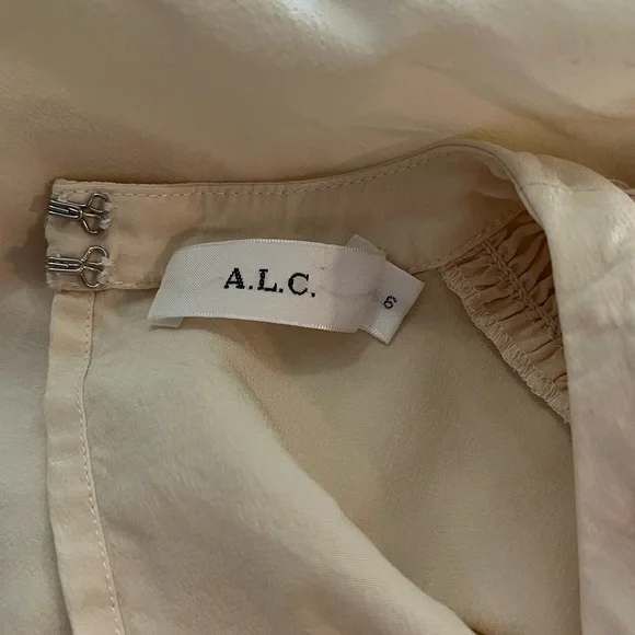 A.L.C. Sidra Silk Bell Sleeve Blouse - Ivory - Picture 10 of 12